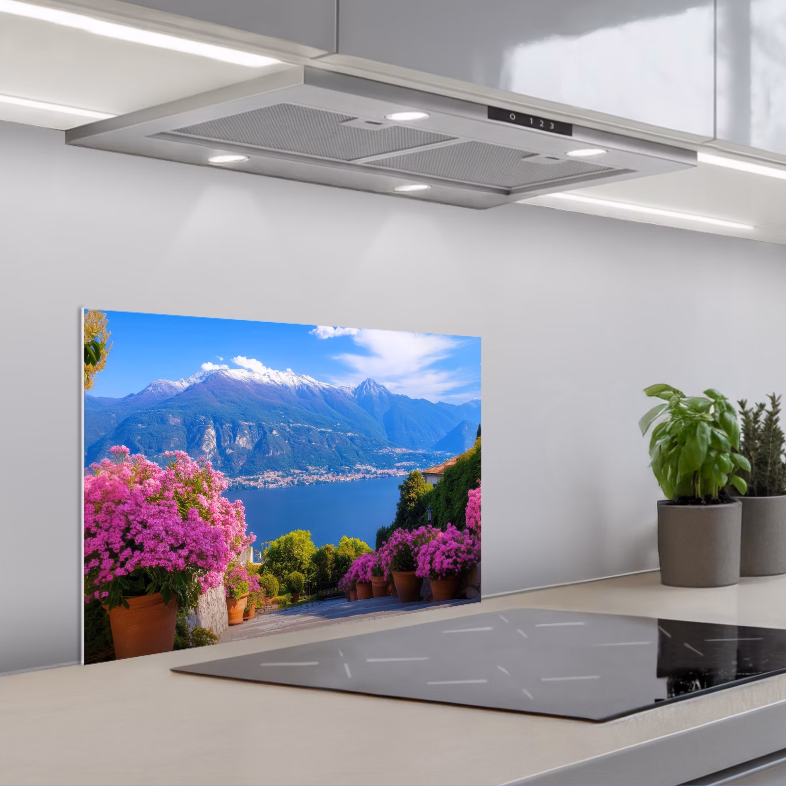 Spatscherm keuken - Lake Como - Italië - Landschap — 1