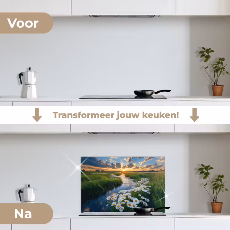 Spatscherm keuken - Beekje - Landschap - Margriet — 7
