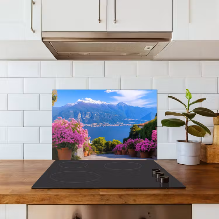 Spatscherm keuken - Lake Como - Italië - Landschap — 3