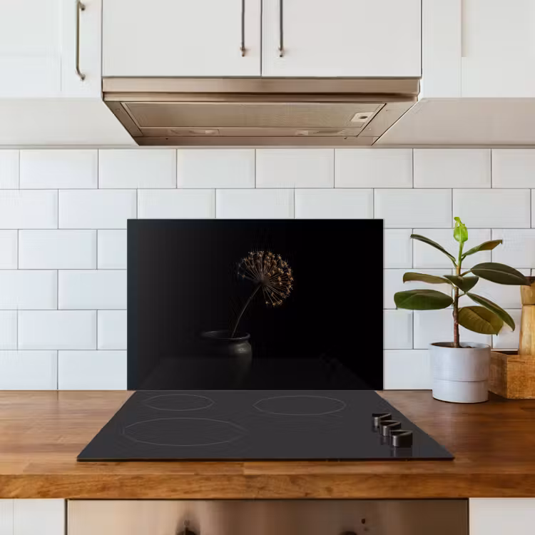 Spatscherm keuken - Bol - Gedroogd - Vaas - Zwart — 3