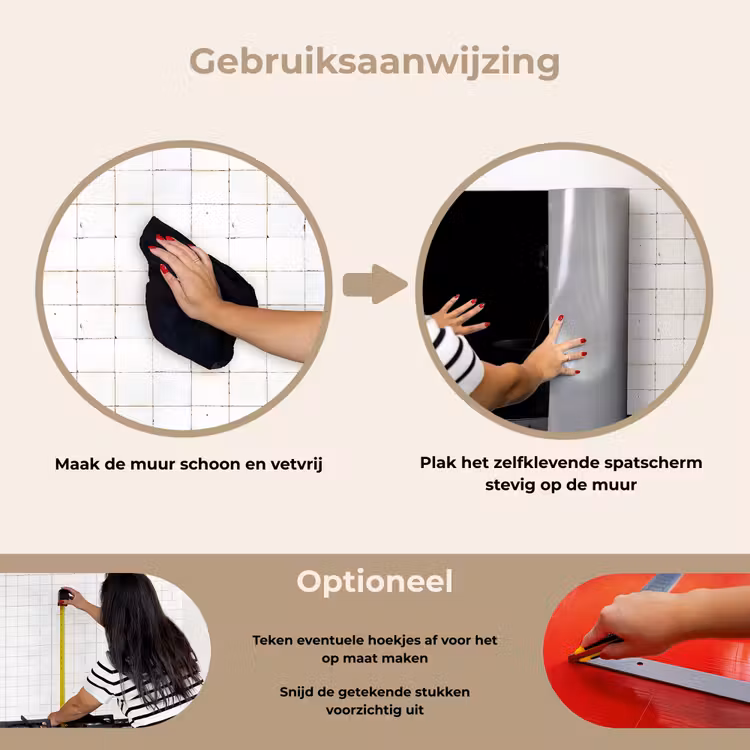 Spatscherm keuken - Bol - Gedroogd - Vaas - Zwart — 6