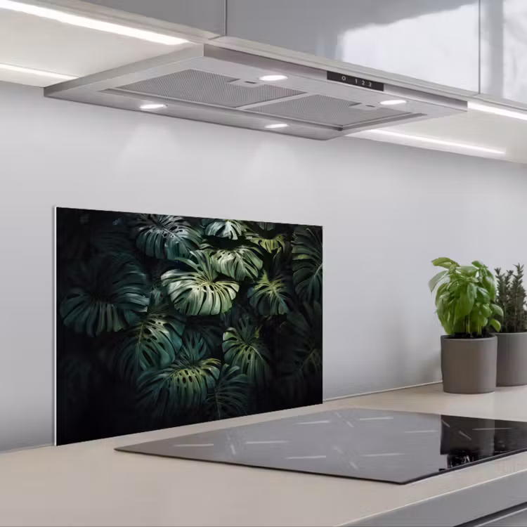 Spatscherm keuken - Plant - Monstera - Lichtinval — 1