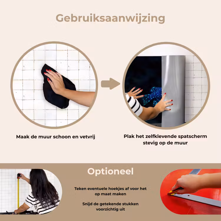 Spatscherm keuken - Vis - Stippen - Koraal - Blauw — 6