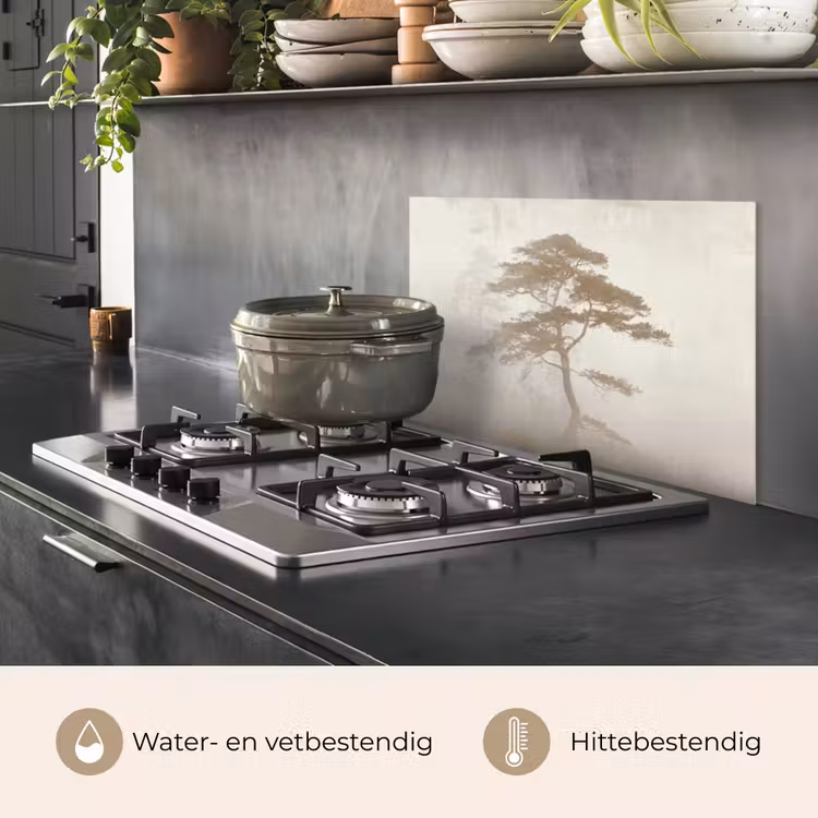 Spatscherm keuken - Boom - Oosterse stijl - Landschap — 2