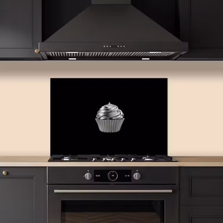 Spatscherm keuken - Cupcake - Luxueus - Zilver — 5