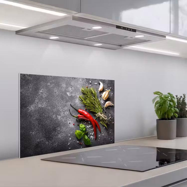 Spatscherm keuken - Contrast in Smaak en Textuur — 1