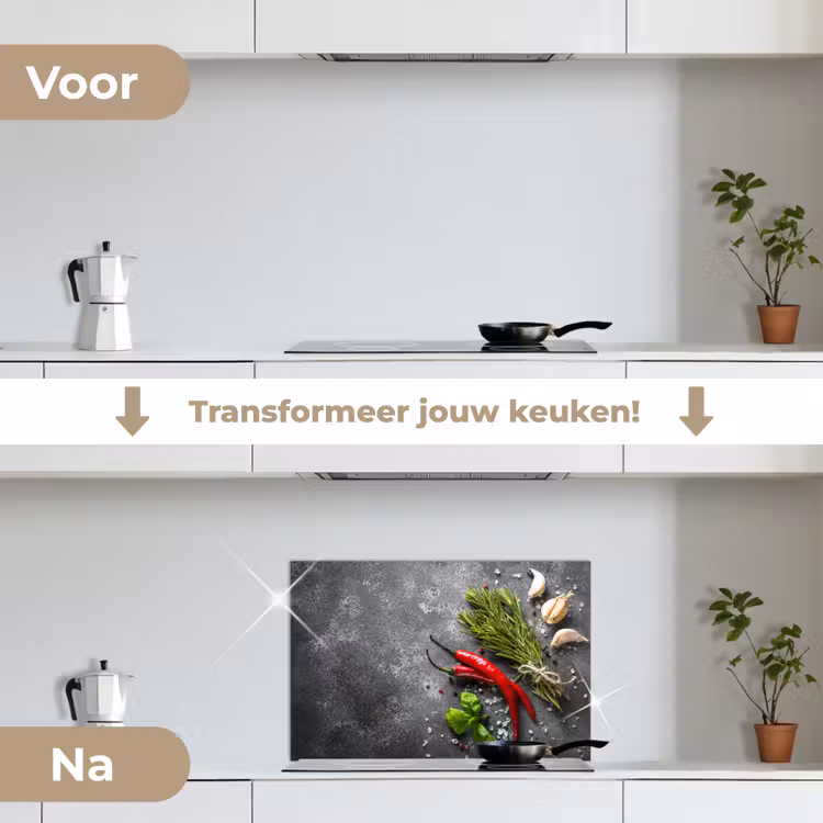 Spatscherm keuken - Contrast in Smaak en Textuur — 7