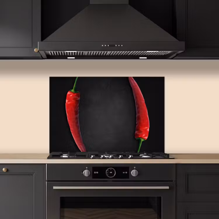 Spatscherm keuken - Dialoog van Pepers — 5