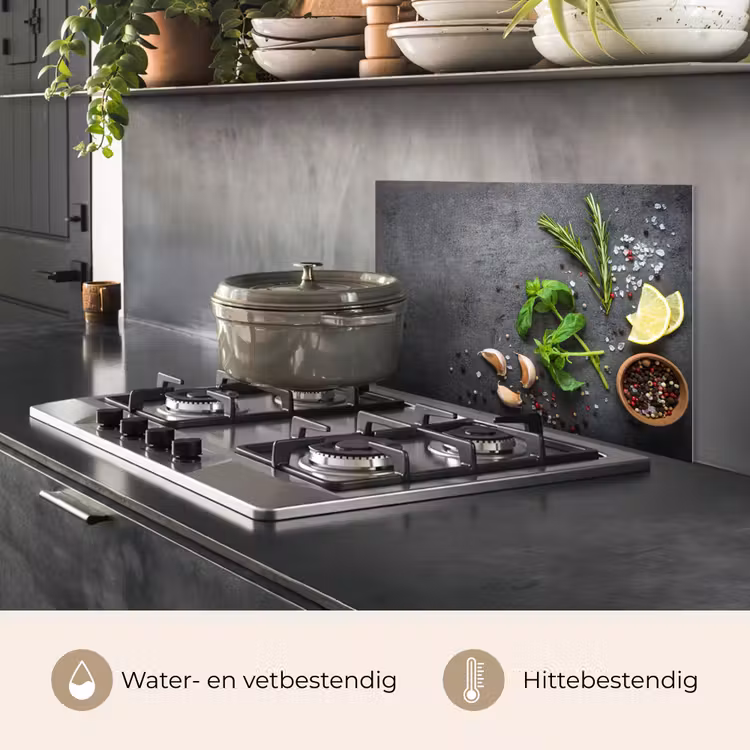 Spatscherm keuken - Gastronomisch Stilleven — 2