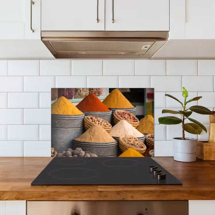 Spatscherm keuken - Specerijenmarkt Impressie — 3