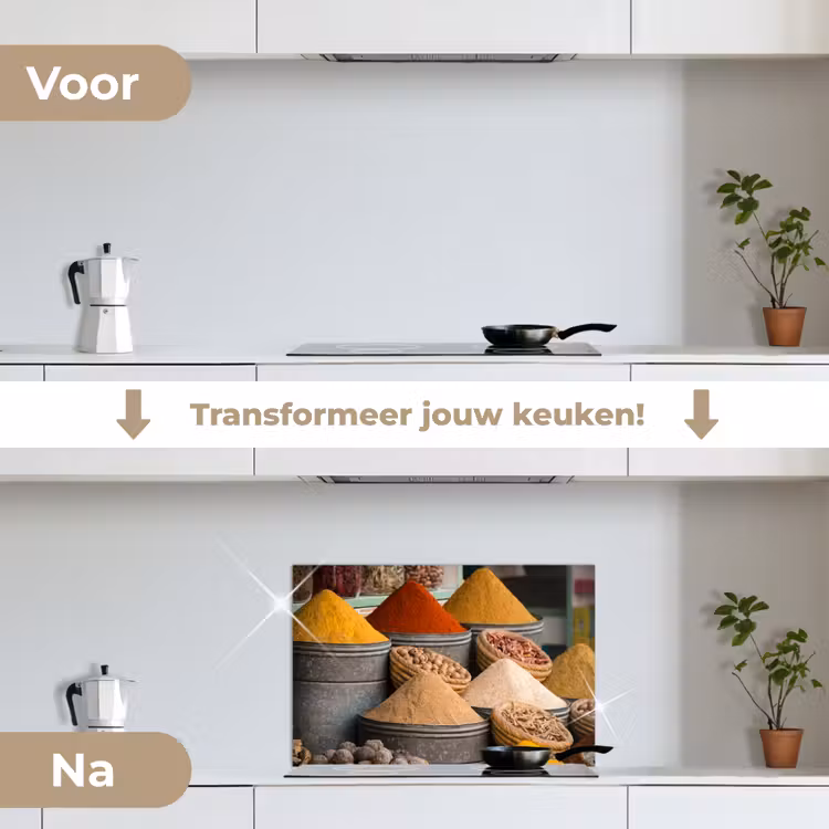 Spatscherm keuken - Specerijenmarkt Impressie — 7