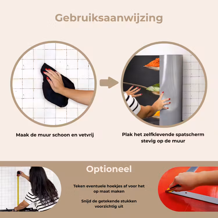 Spatscherm keuken - Zwevende Smaakaccenten — 6