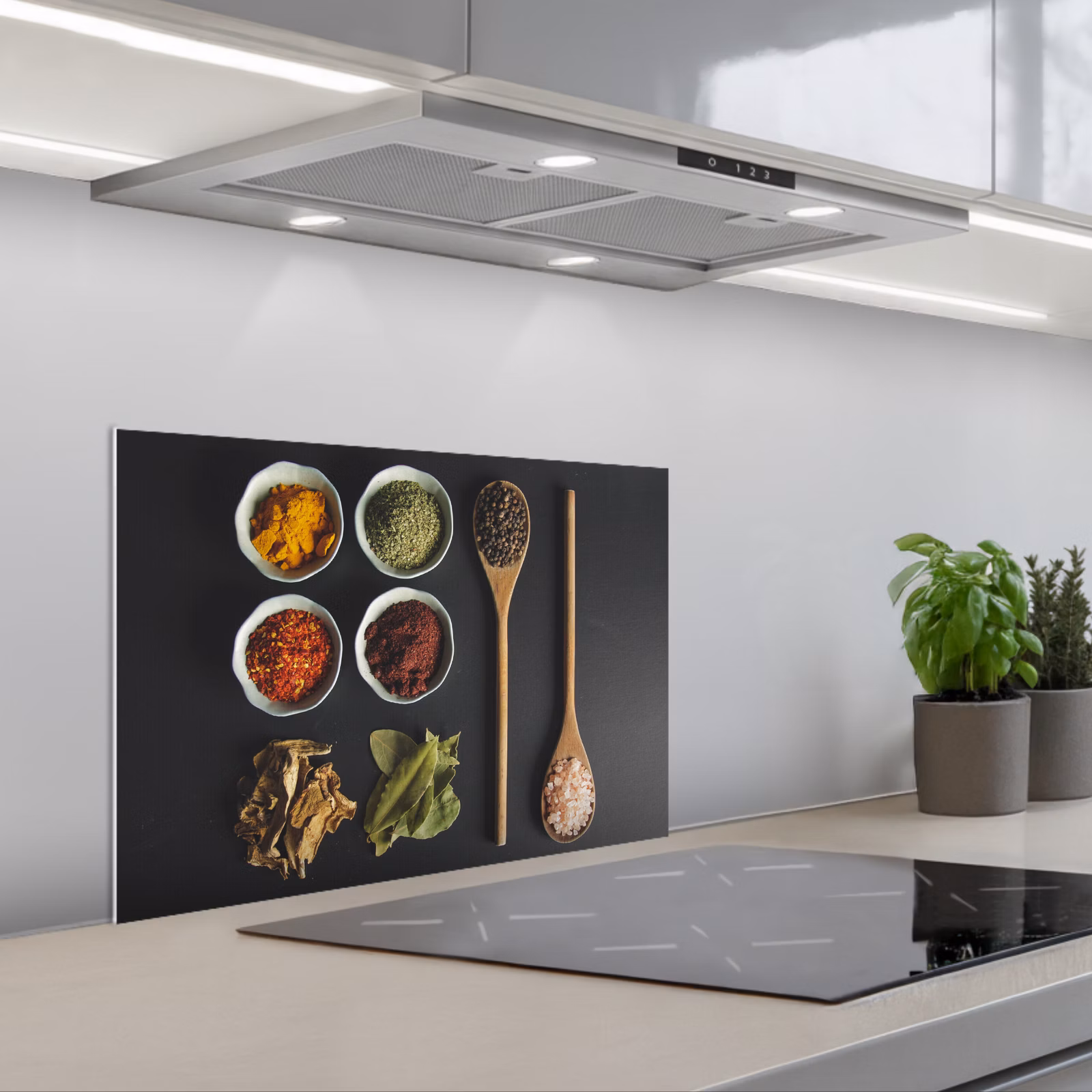 Spatscherm keuken - Kruiden Mozaïek — 1
