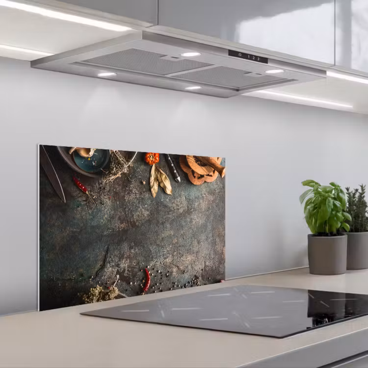 Spatscherm keuken - Culinaire Kunstenaarspalet — 1