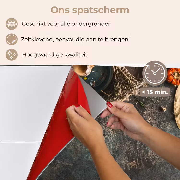 Spatscherm keuken - Culinaire Kunstenaarspalet — 4