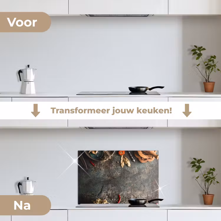 Spatscherm keuken - Culinaire Kunstenaarspalet — 7