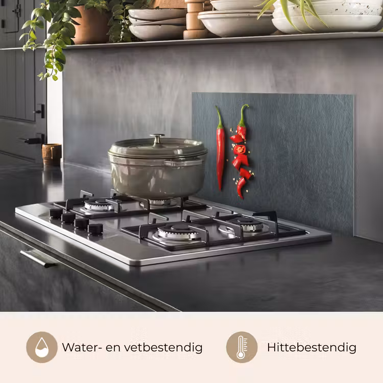 Spatscherm keuken - Het Spectrum van Pittigheid — 2