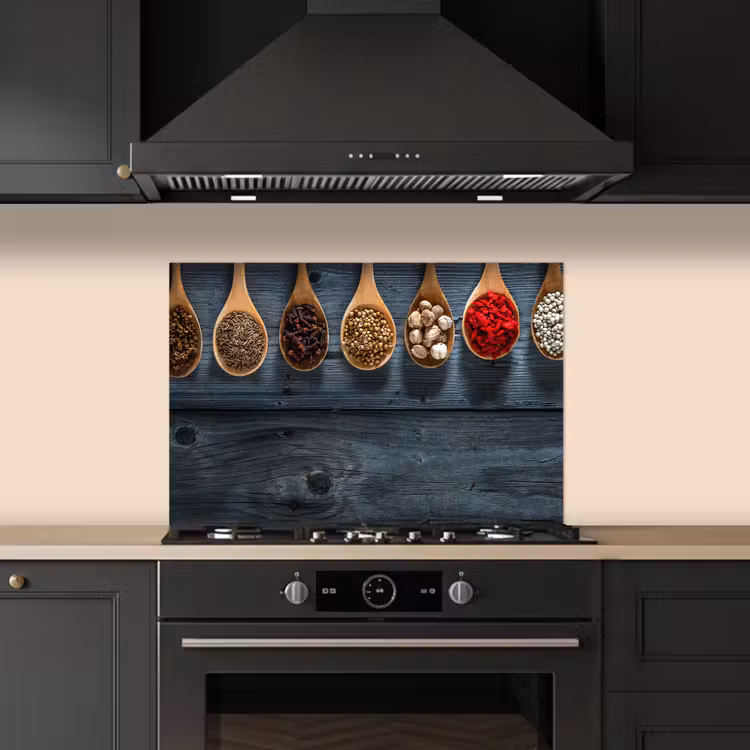 Spatscherm keuken - Houten Lepels Harmonie — 5