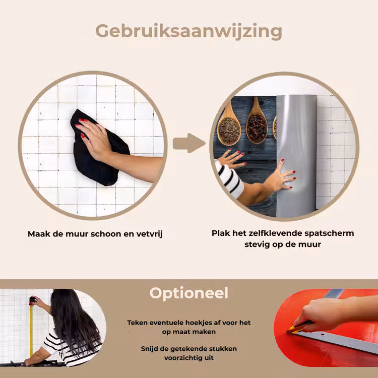 Spatscherm keuken - Houten Lepels Harmonie — 6
