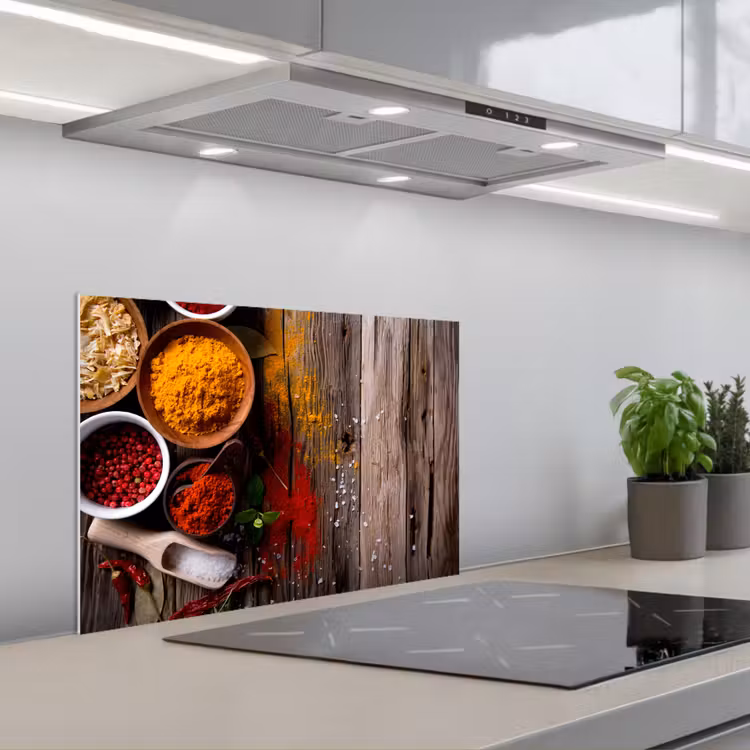 Spatscherm keuken - Kleurenpalet van de Natuur — 1