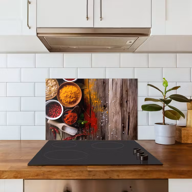 Spatscherm keuken - Kleurenpalet van de Natuur — 3