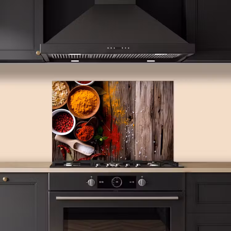 Spatscherm keuken - Kleurenpalet van de Natuur — 5