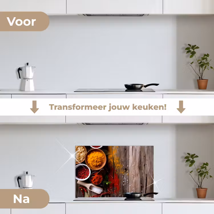 Spatscherm keuken - Kleurenpalet van de Natuur — 7