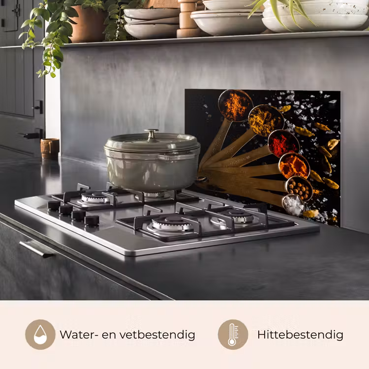 Spatscherm keuken - Maatlepel Melange — 2
