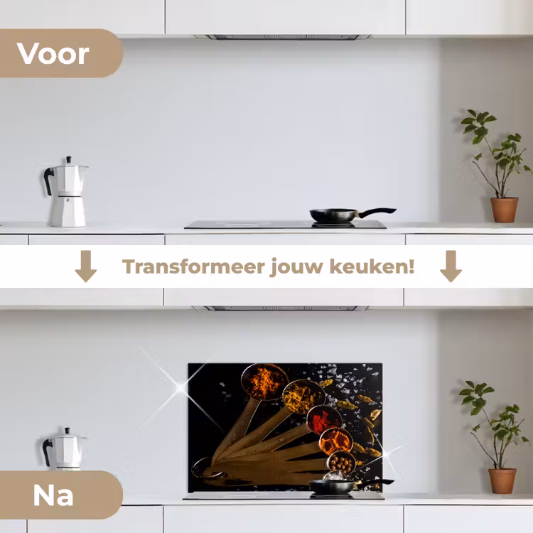 Spatscherm keuken - Maatlepel Melange — 7