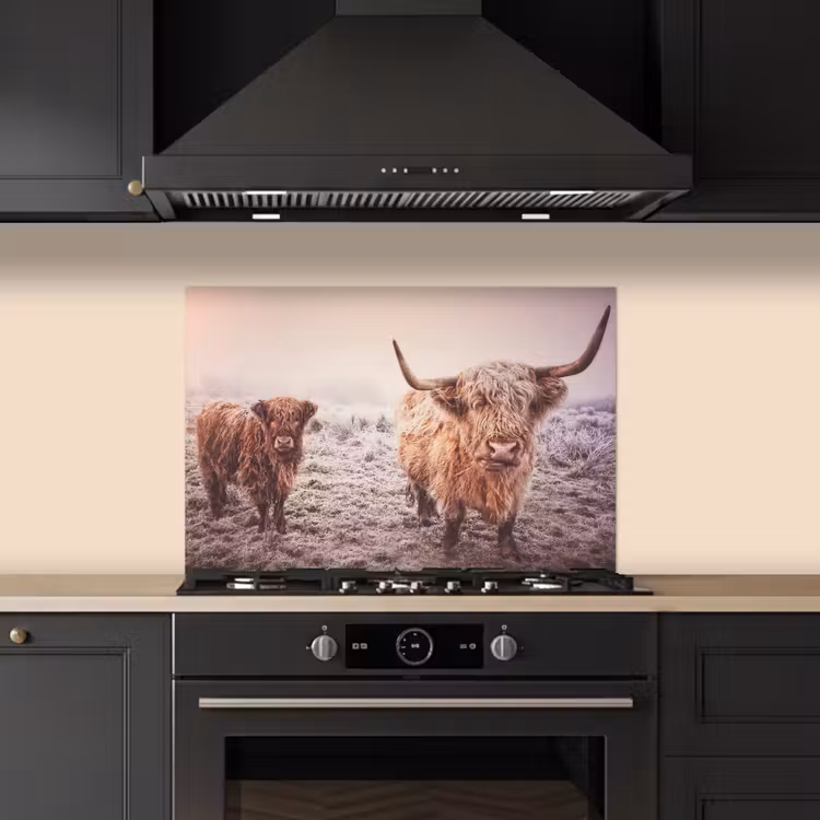 Spatscherm keuken - Schotse hooglanders - Licht - Lucht - Natuur — 5