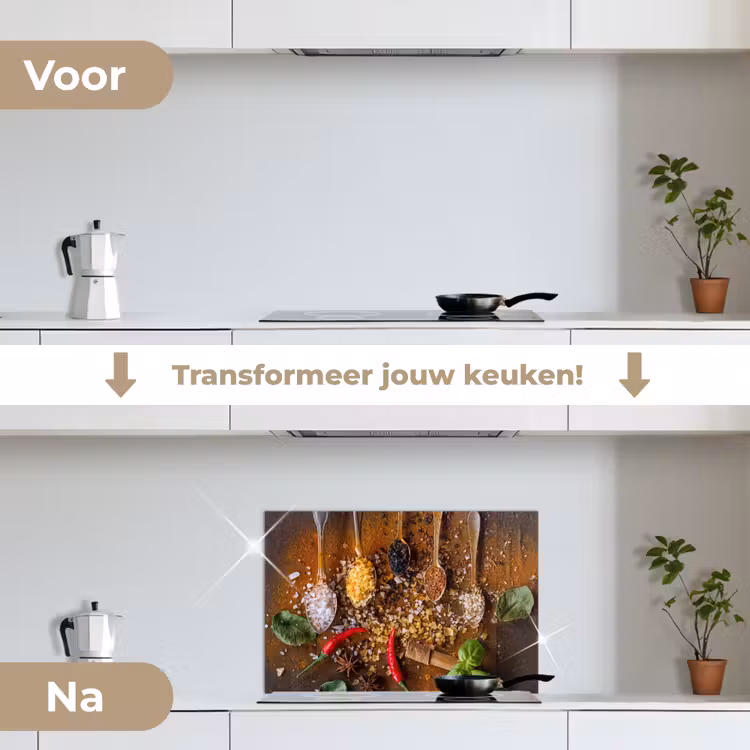 Spatscherm keuken - Smaakexplosie in Lepels — 7