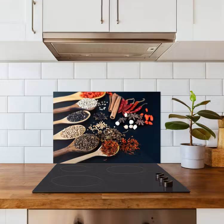 Spatscherm keuken - Specerijen Symfonie — 3