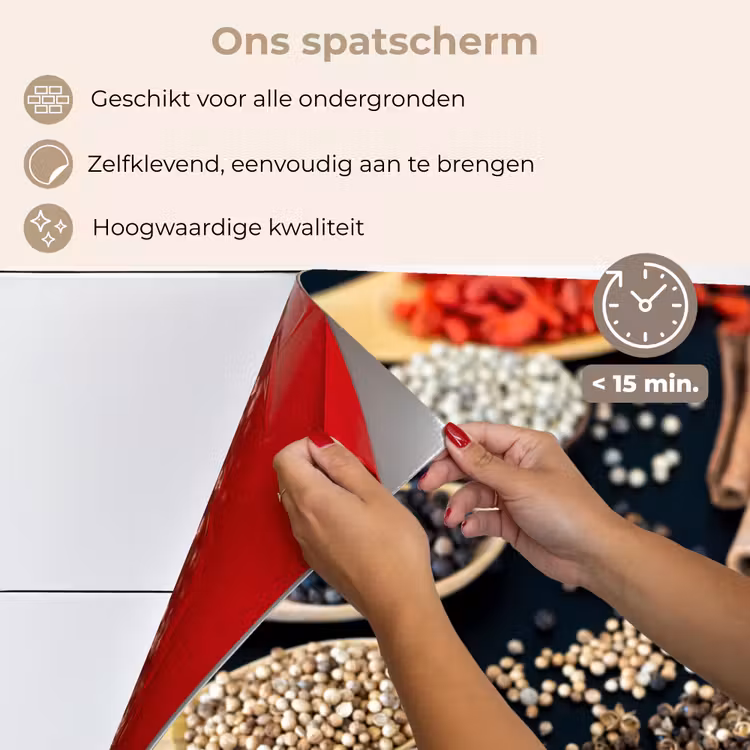 Spatscherm keuken - Specerijen Symfonie — 4