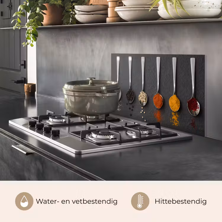 Spatscherm keuken - Spiegel van Smaken — 2
