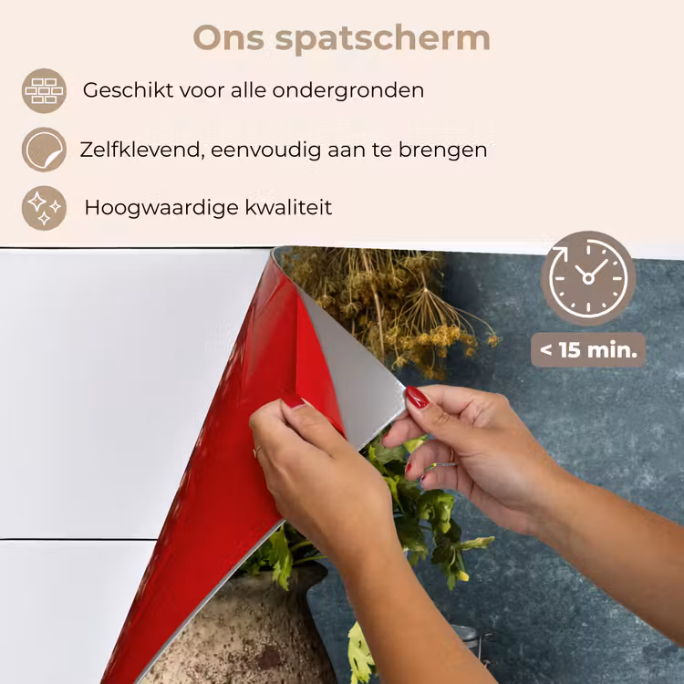 Spatscherm keuken - Stilte voor het Koken — 4