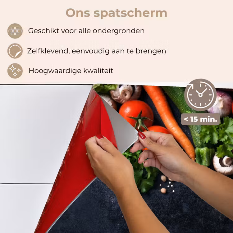 Spatscherm keuken - Verse Oogst in de Keuken — 4