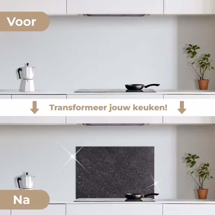 Spatscherm keuken - Beton - Grijs - Textuur - Retro - Industrieel — 7