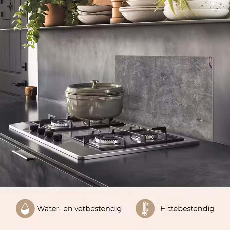 Spatscherm keuken - Beton - Muur - Cement — 2