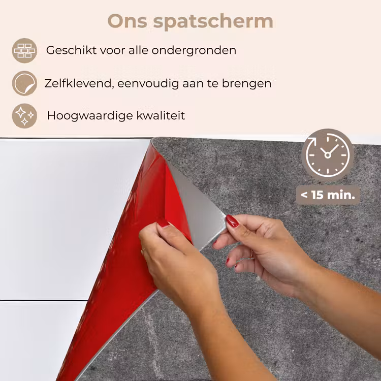 Spatscherm keuken - Beton - Muur - Cement — 4