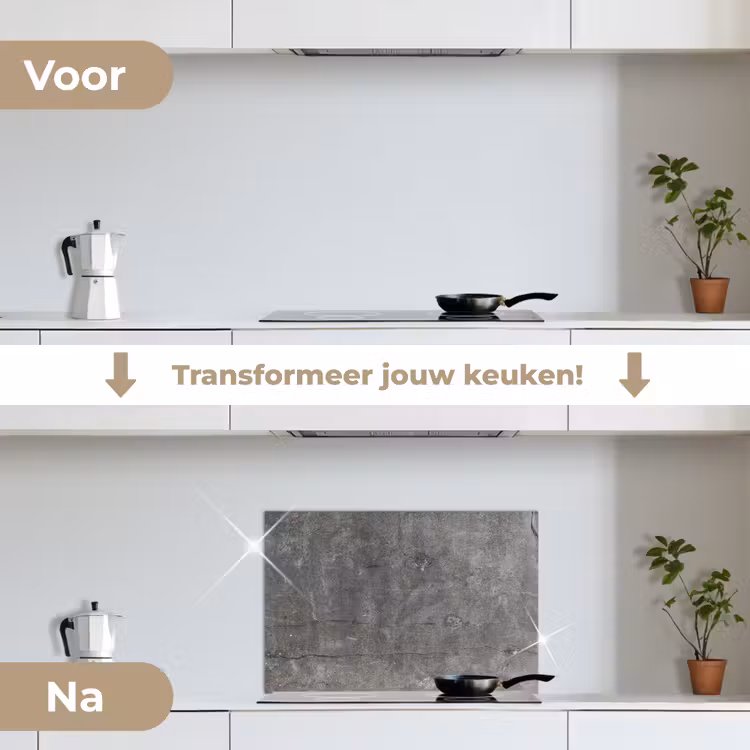 Spatscherm keuken - Beton - Muur - Cement — 7