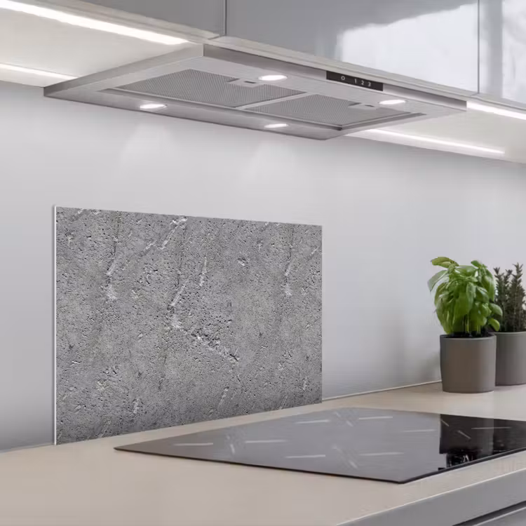 Spatscherm keuken - Beton - Patronen - Steen — 1