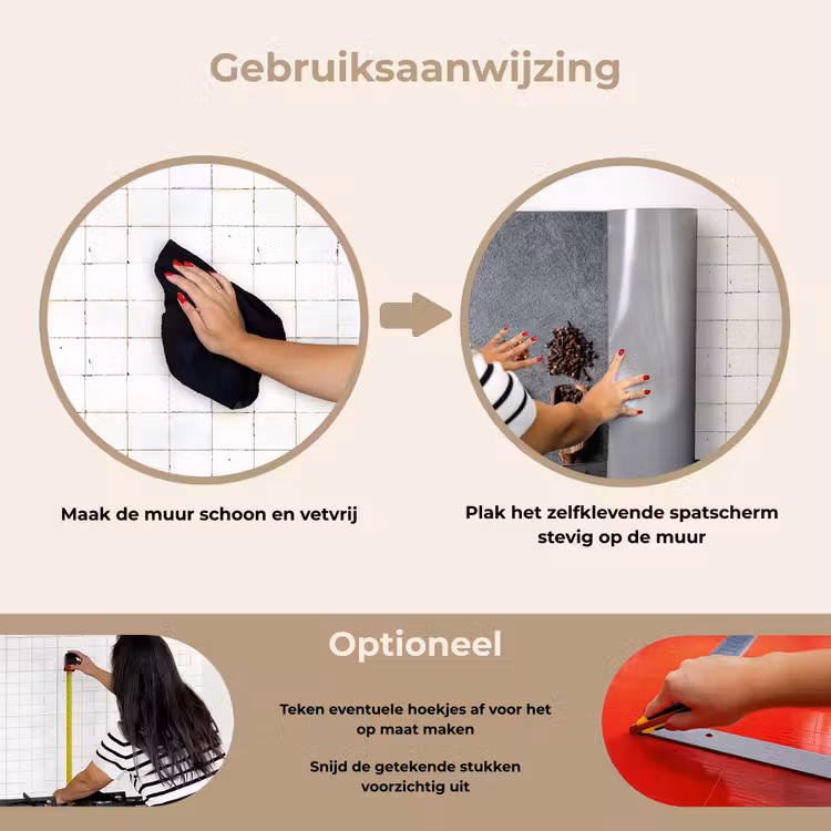 Spatscherm keuken - Pollepel - Kruiden - Specerijen - Industrieel — 6