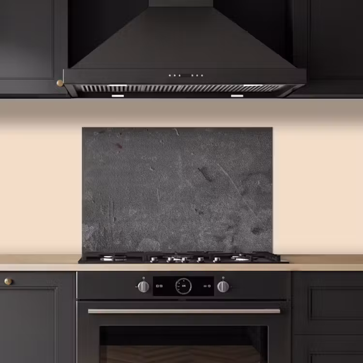 Spatscherm keuken - Beton - Grijs - Lijn - Vormen — 5