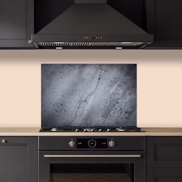Spatscherm keuken - Beton - Grijs - Scheur — 5