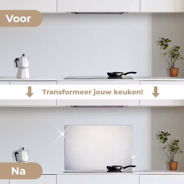 Spatscherm keuken - Beton - Wit - Modern — 7