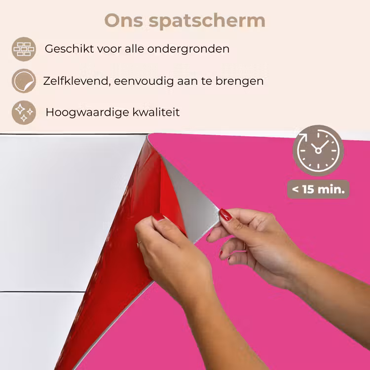 Spatscherm keuken - Fuchsia - Neon - Kleuren — 4