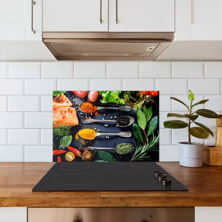 Spatscherm keuken - Kruiden - Lepels - Keuken - Specerijen — 3