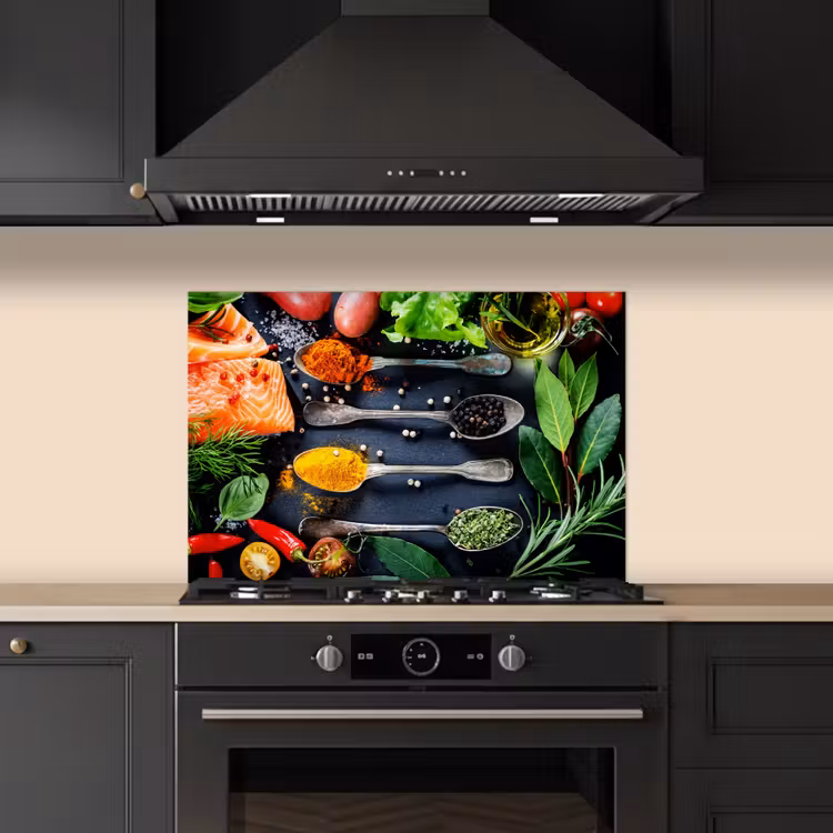 Spatscherm keuken - Kruiden - Lepels - Keuken - Specerijen — 5