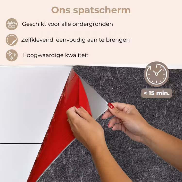 Spatscherm keuken - Leisteen - Beton - Natuursteen - Grijs - Industrieel — 4