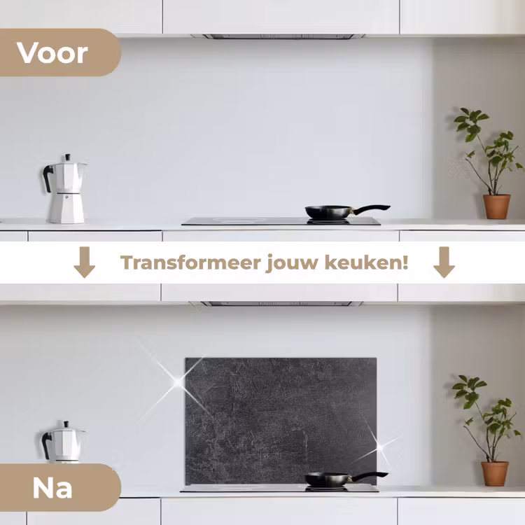 Spatscherm keuken - Leisteen - Beton - Natuursteen - Grijs - Industrieel — 7